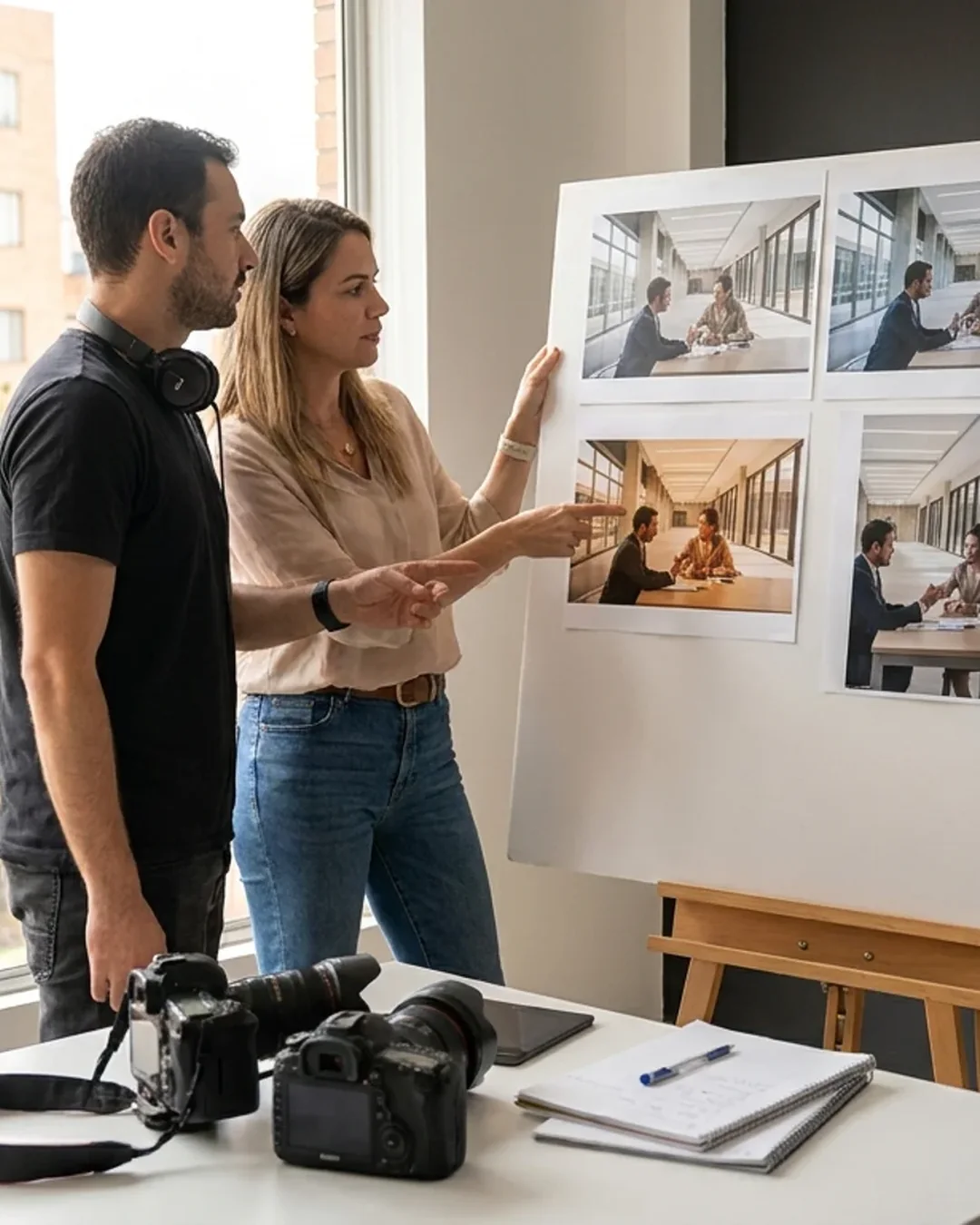 Previsualización de decisiones creativas antes de una producción audiovisual