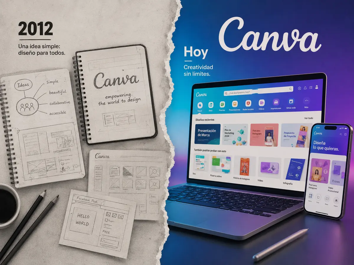 Evolución de Canva como marca que democratiza el diseño
