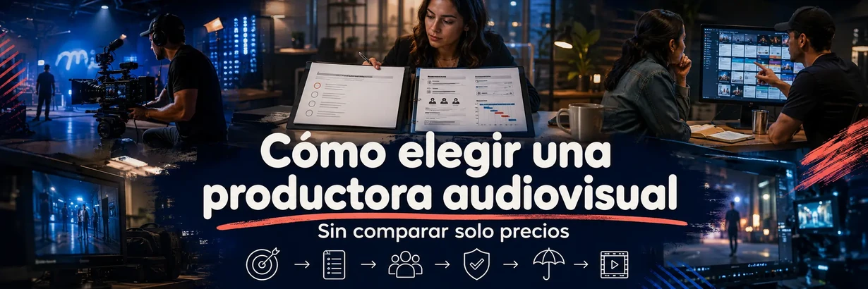 Cómo elegir una productora audiovisual comparando alcance, derechos y contingencias