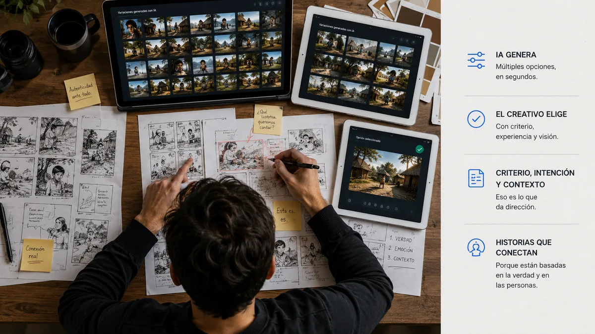 Creatividad humana apoyada por inteligencia artificial durante el desarrollo de un storyboard