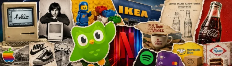 Ejemplos de branding extraordinario en collage de marcas icónicas