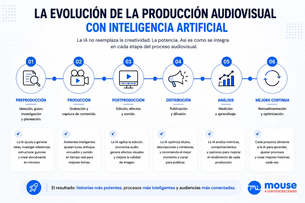 Evolución de la producción audiovisual desde las cámaras DSLR hasta la inteligencia artificial