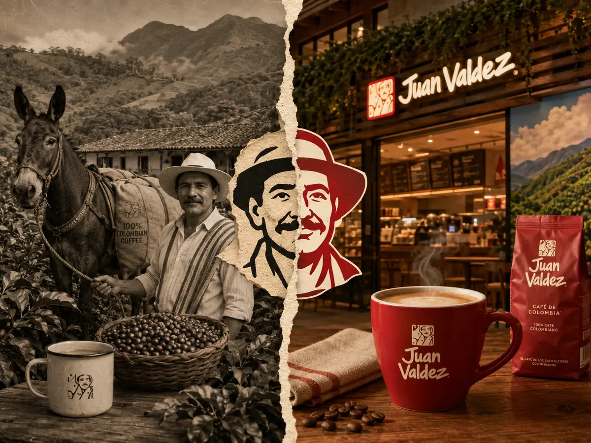 Evolución de Juan Valdez como símbolo del origen del café colombiano